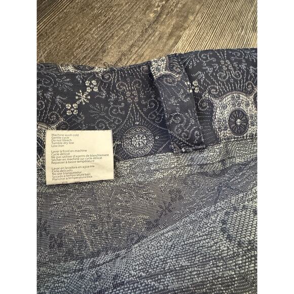 Martha Stewart Wrought Iron Back Tab Panel 48” X 82” Semi Opaque. Navy - Picture 3 of 5